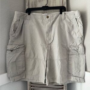 Nautica Cargo Shorts Men’s Size 48 Light Linen Beige